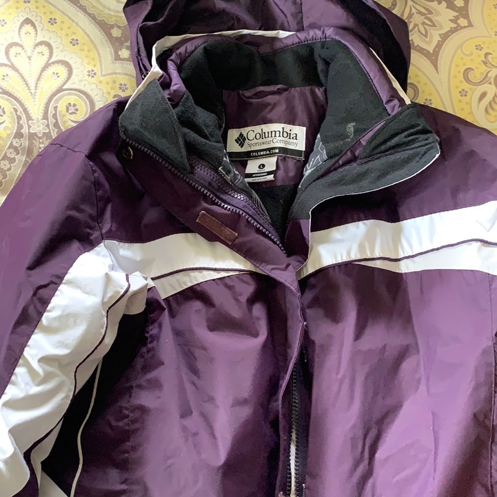 Columbia Winter Coat, Dark Plum